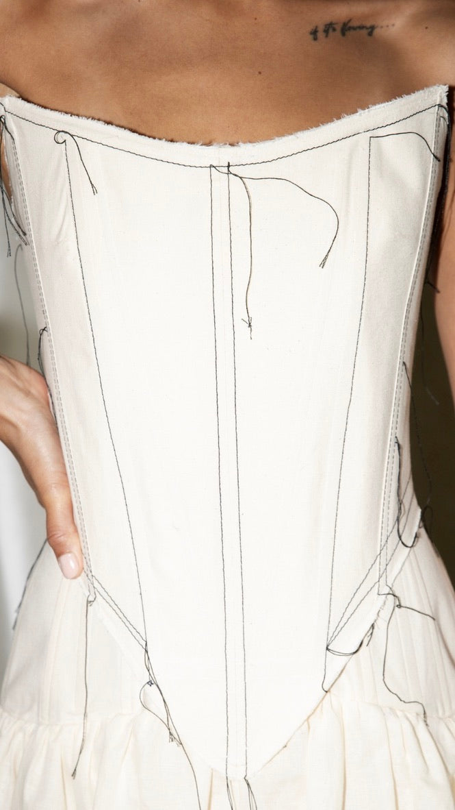 Calico V Front Corset