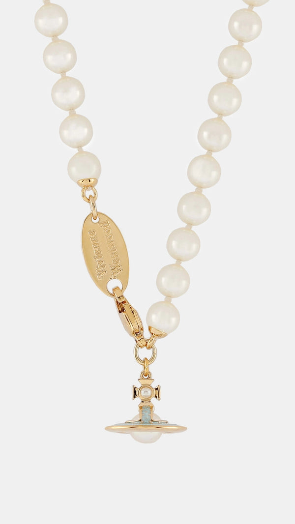 Simonetta Pearl Necklace (Gold)