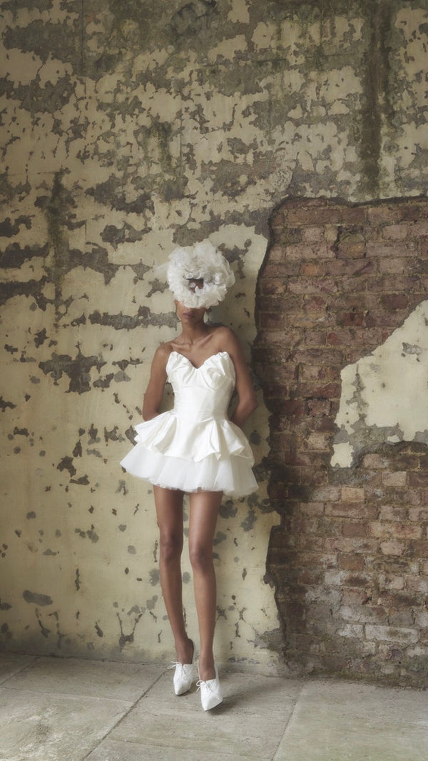 Raven Corset in Moire