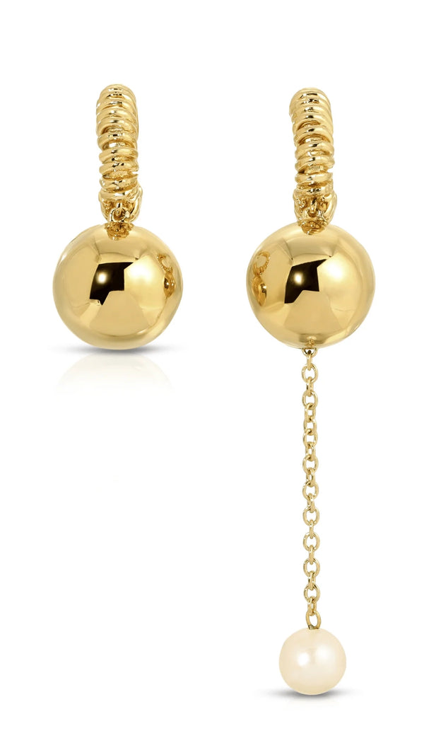 Bubble Drop Earrings (Gold)