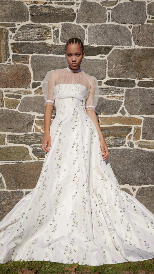 Layered Tulle Bolero with Chantilly Lace Trim