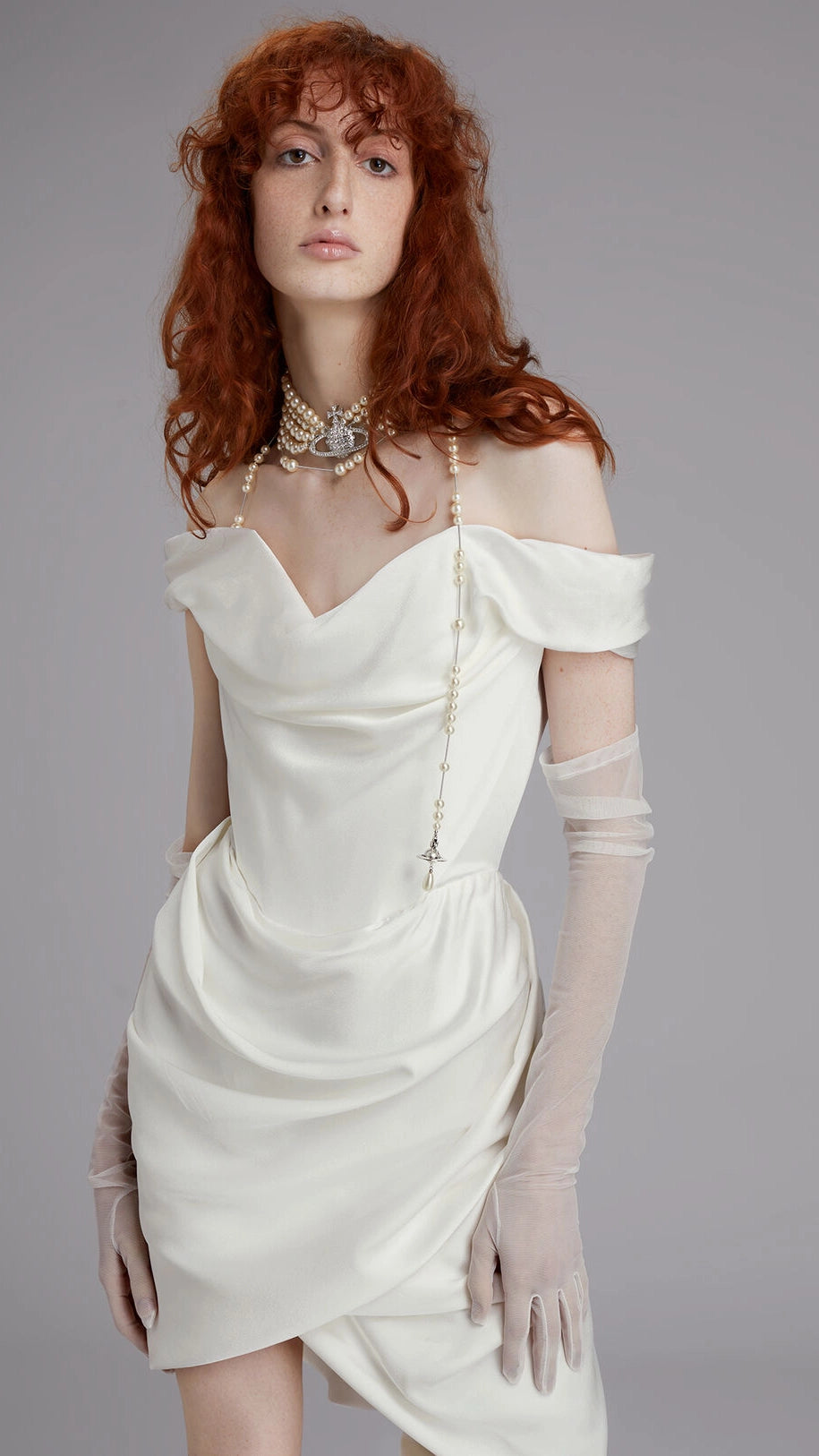 【Vivienne Westwood】Nova Cora クレープサテン ミニドレス Nova Cora Mini – LOHO BRIDE