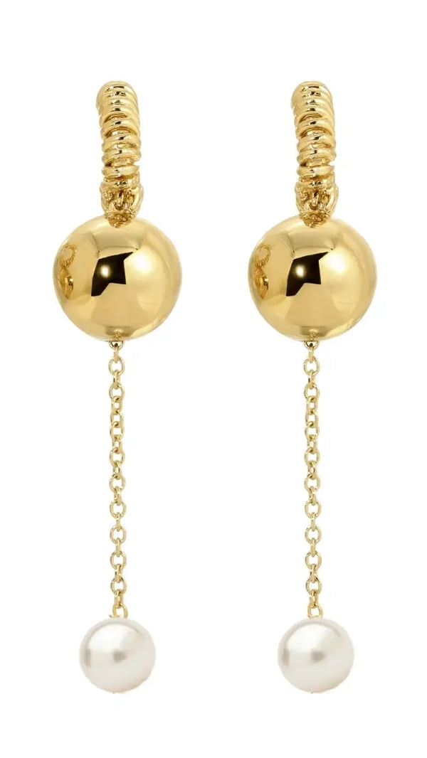 Bubble Drop Earrings (Gold)