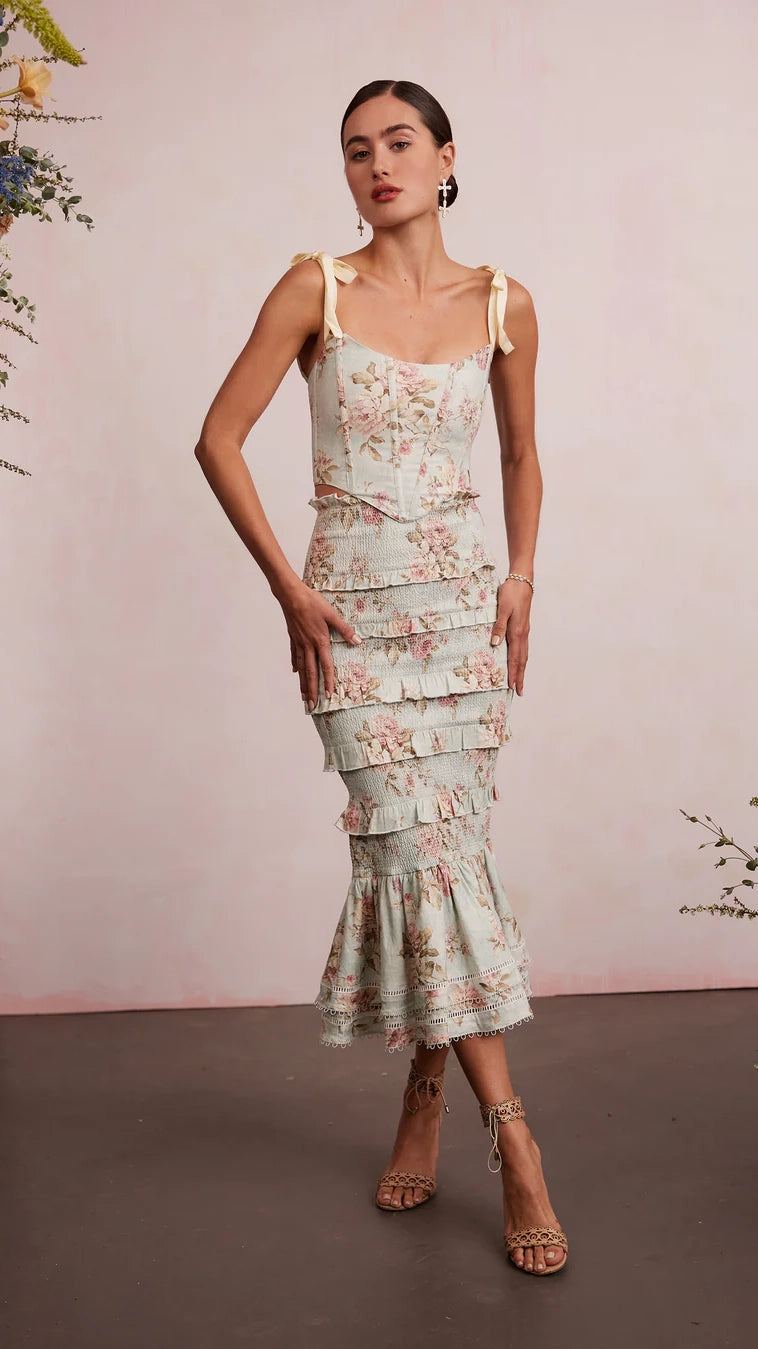Furore Top & Linnea Skirt (Tapestry Rose)