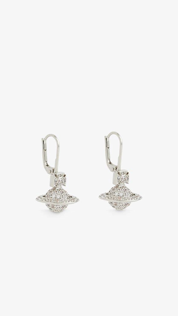Carmela Drop Earrings (Platinum)
