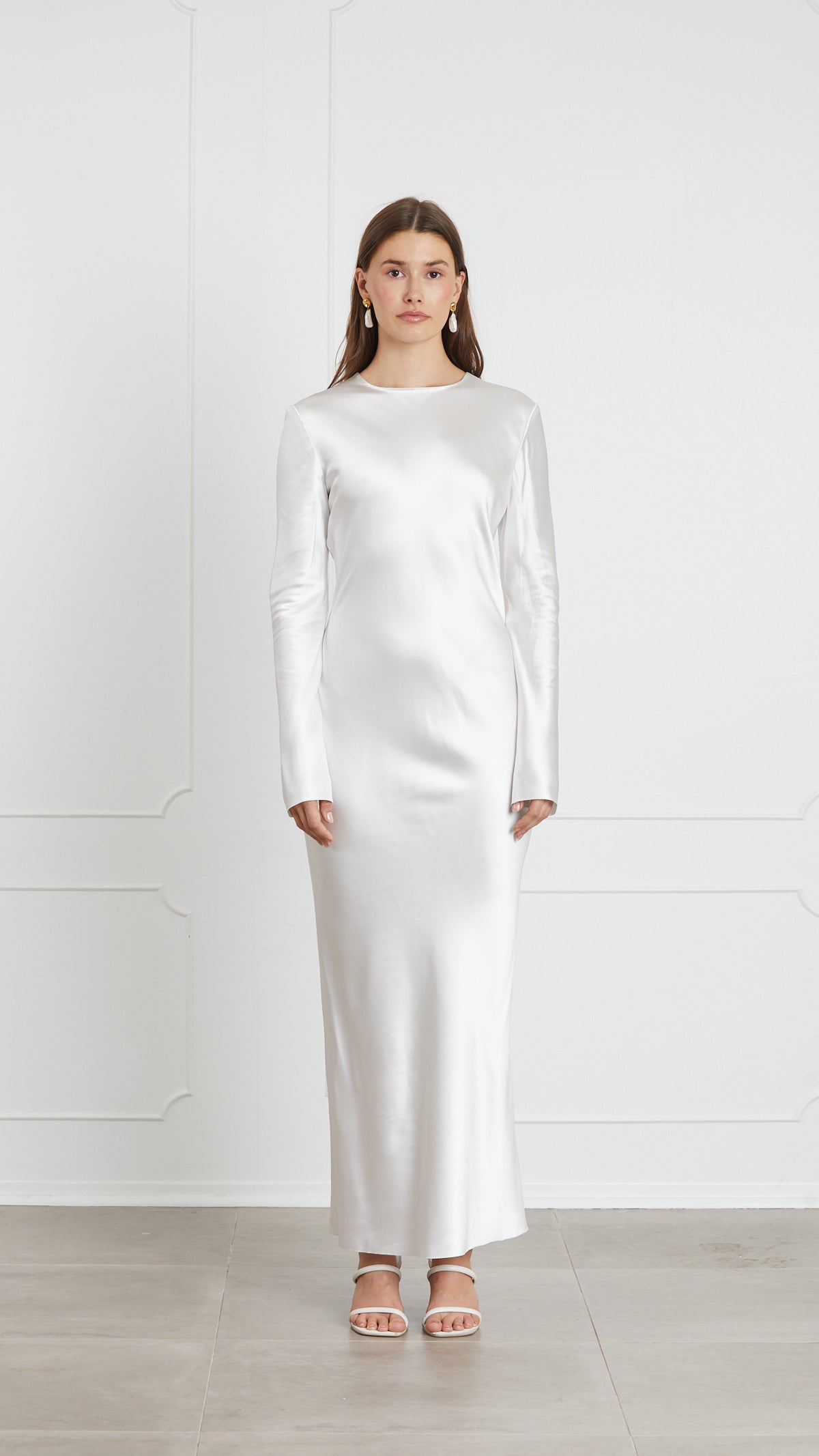 Silk Knee-Length Dress