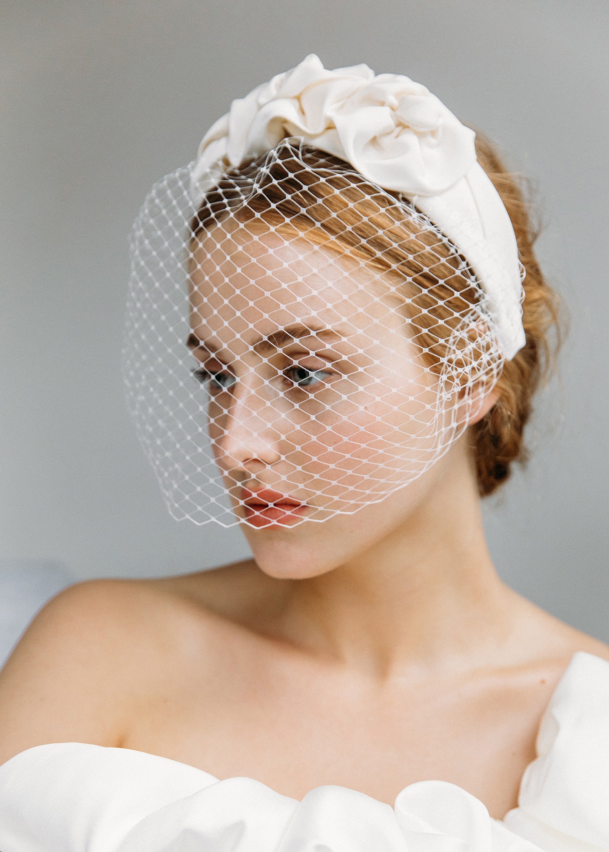 Beaded Bride Veil Headband | Judith March