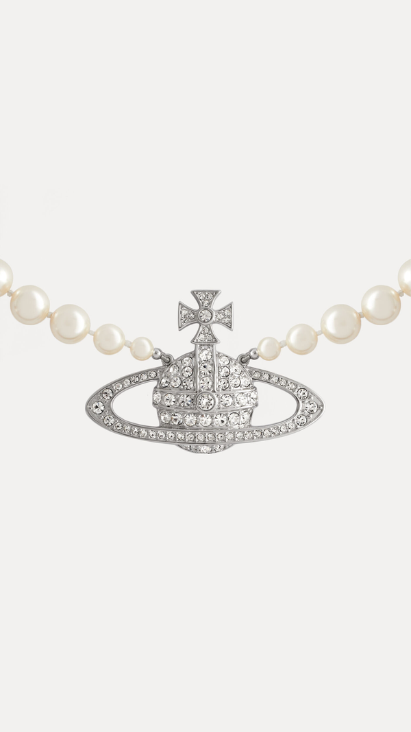 Man. Bas Relief Pearl Necklace