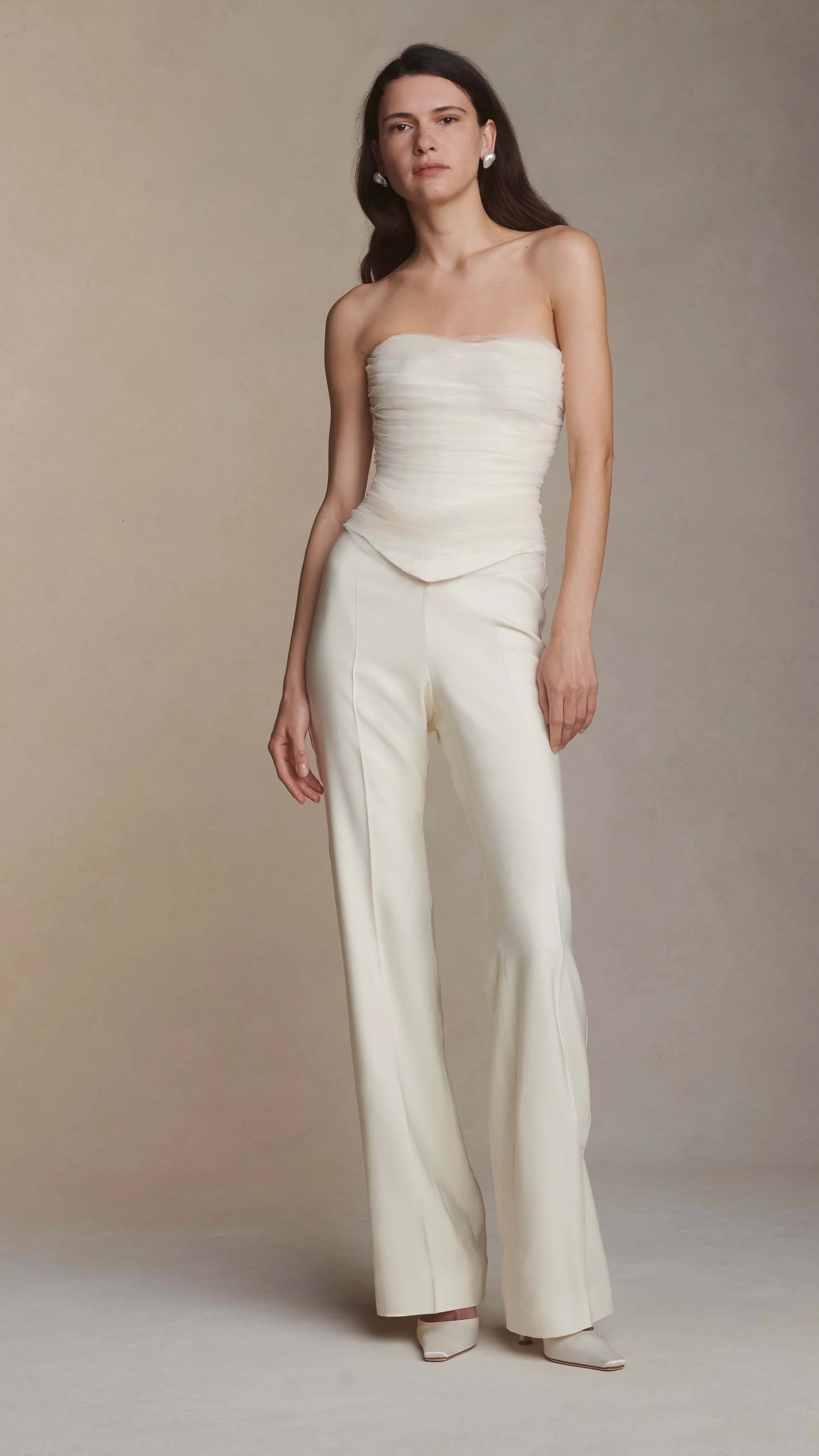 Reiss vianne bandeau jumpsuit ivory sales