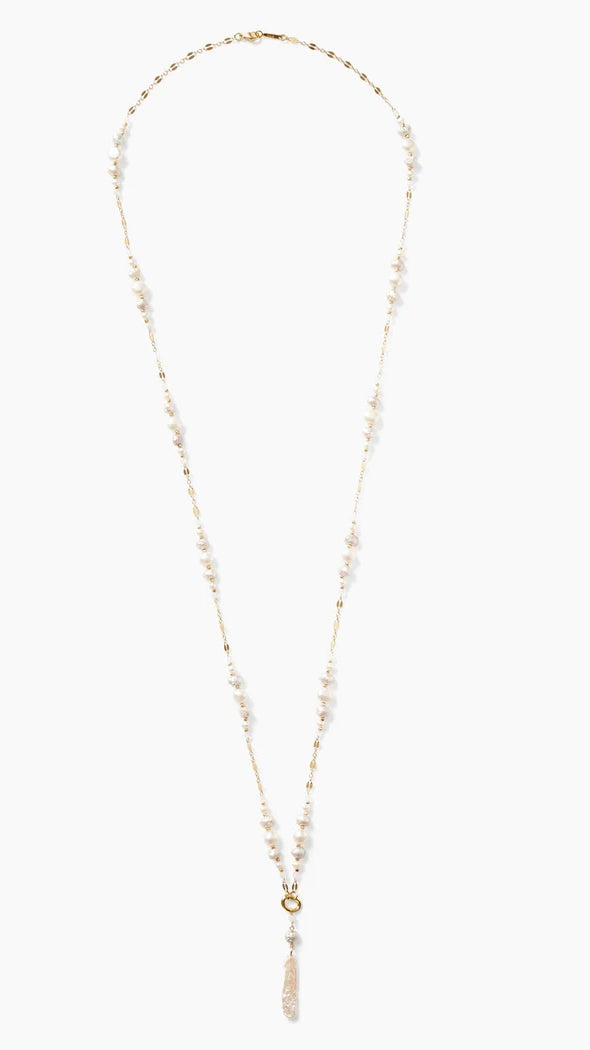 White Pearl Penina Pendant Necklace